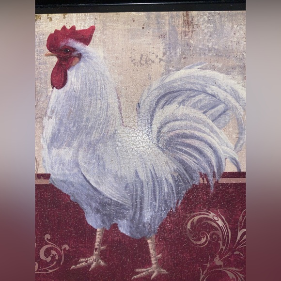 “New View” Vintage Rooster 🐓 Wall Hanging Plaque Designer - 2 Art Frames, Decor - Picture 16 of 16